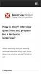 Mobile Screenshot of interviewhelper.org