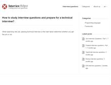 Tablet Screenshot of interviewhelper.org